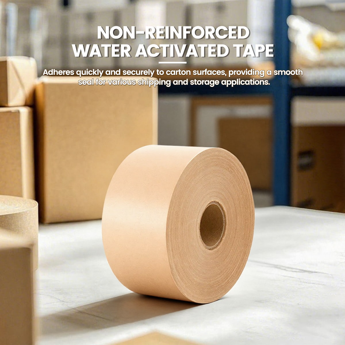 Cinta de papel kraft no reforzada activada por agua: una pequeña innovación en el sector del embalaje.
