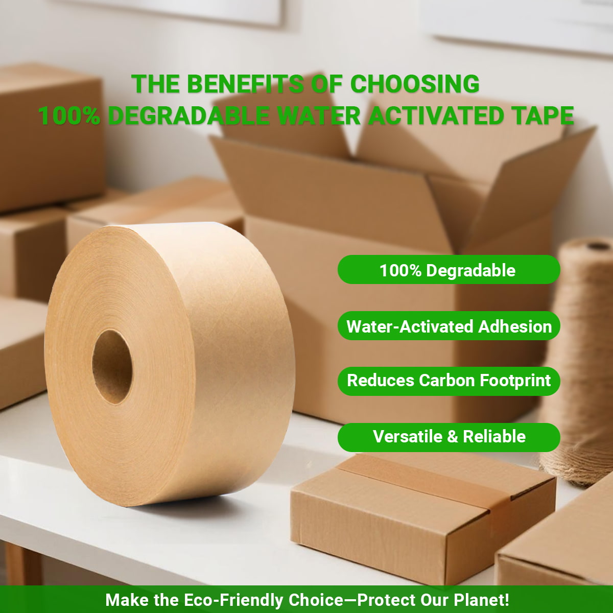 Why Is Kraft Paper the Top Choice for Eco-Friendly Sealing? — Exploring the Core Material Behind Water-Activated Tape