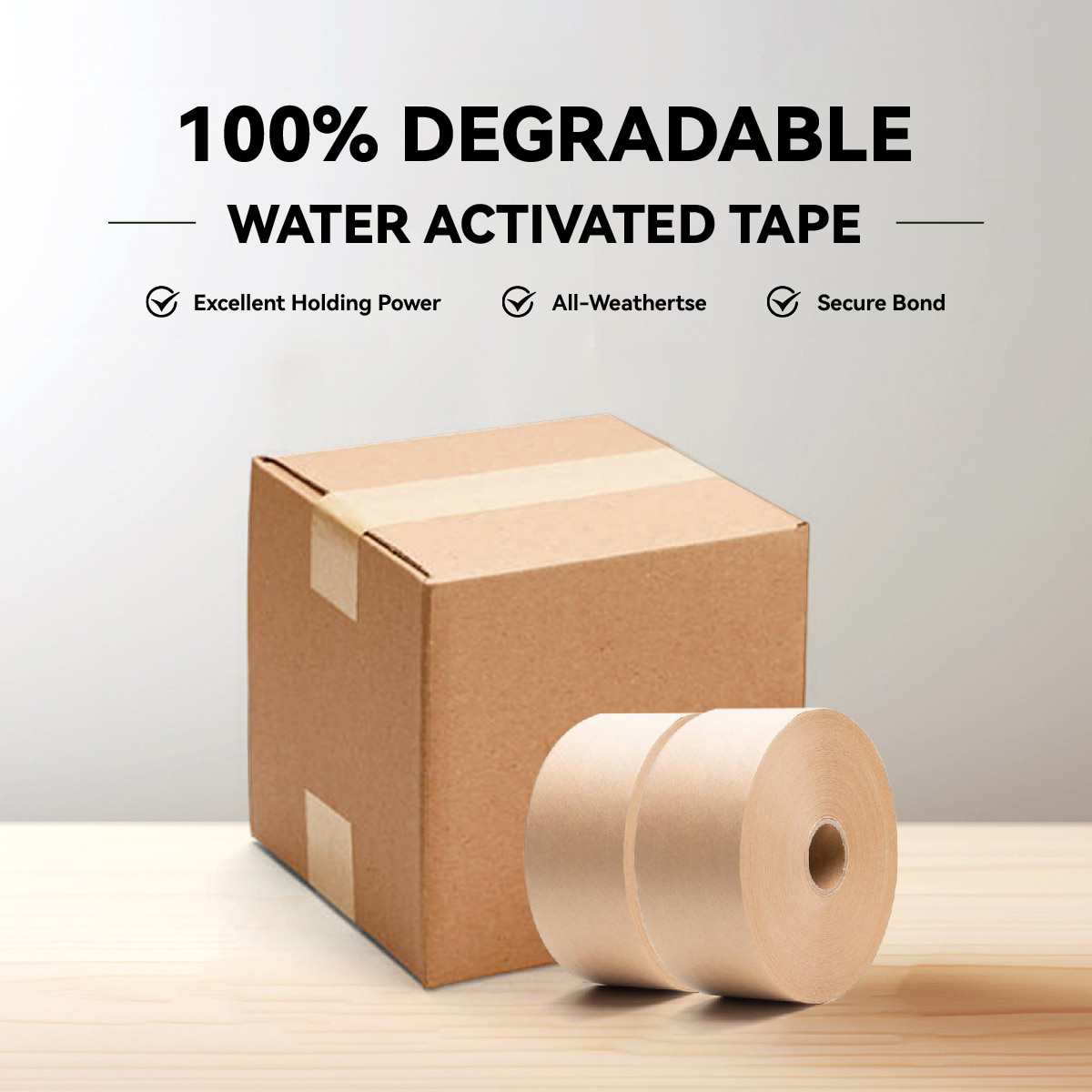 Green Packaging Begins with 100% Compostable Water-Activated Tape